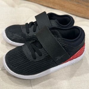 Reebok black and red sneakers toddler boy